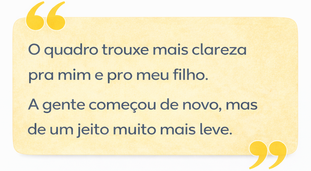 Mensagem de clareza e recomeço